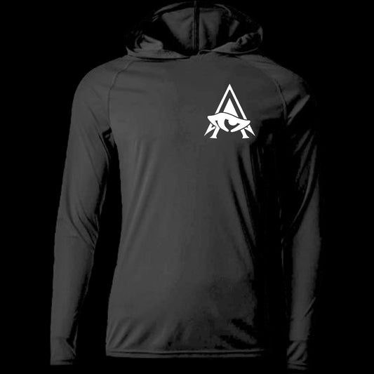 “Apex Alpha Dry-Fit Hoodie Vol.2” (Small Logo) in Black