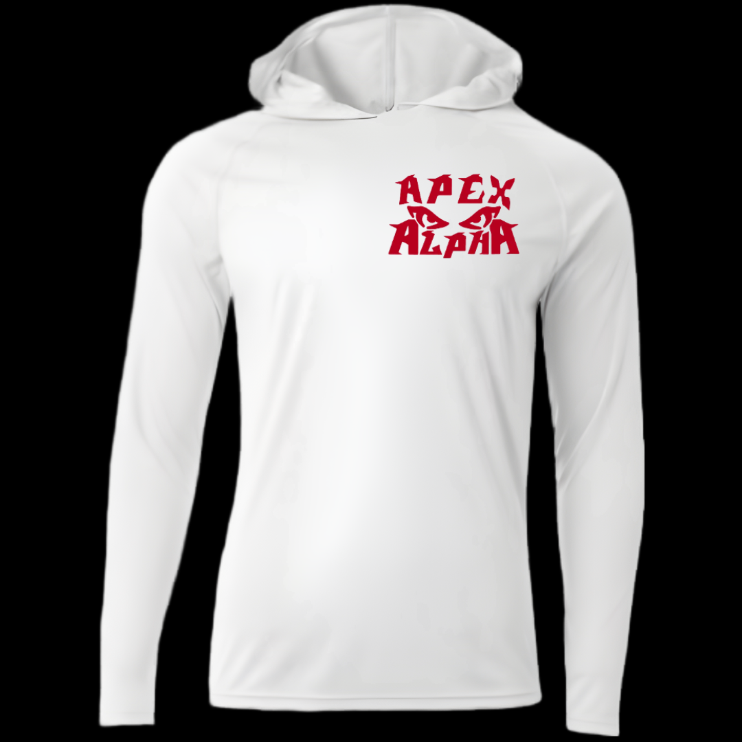 The "OG" Apex Alpha Dry-Fit Hoodie (Small Logo) in White