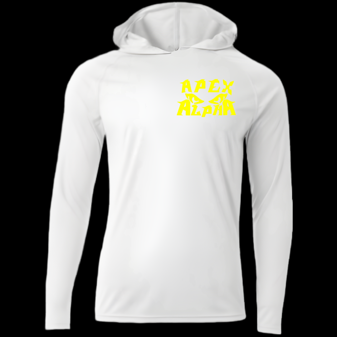 The "OG" Apex Alpha Dry-Fit Hoodie (Small Logo) in White